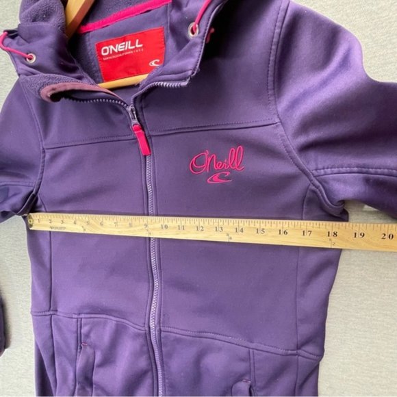 Oneill Womens Purple Pink Full Zip Hoodie Size Medium - Picture 10 of 12